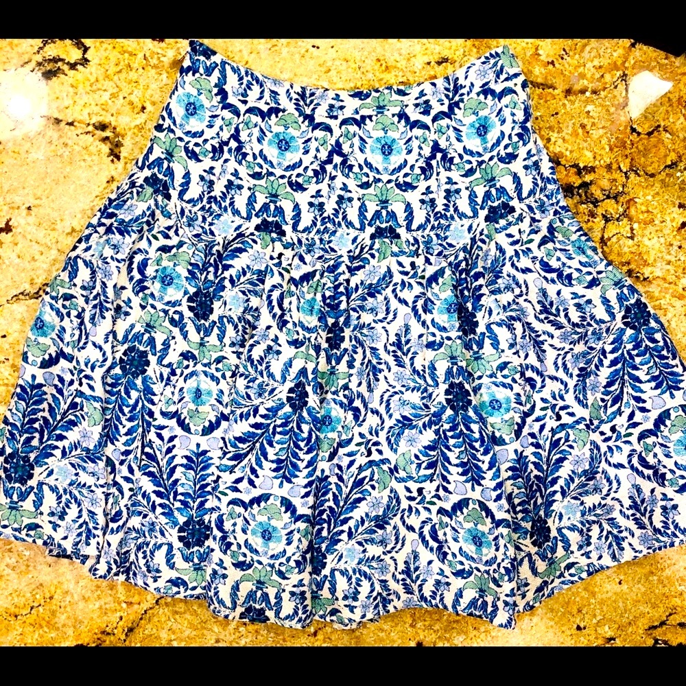 Tory Burch Floral A Line Skirt